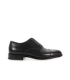 MORESCHI BLACK LEATHER OXFORD LACE UP,NEWYORK