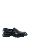 Hogan Leather Penny Loafers In Blue