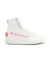 GIVENCHY LOGO PRINT HIGH-TOP SNEAKERS,11449312