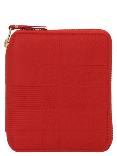 Comme Des Garçons Intersection Wallet In Red