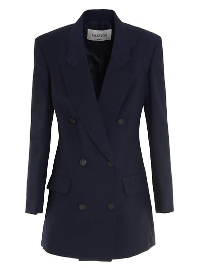 Valentino Boy Blazer In Blue