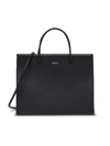 Medea Hanna Leather Top Handle Bag In Black