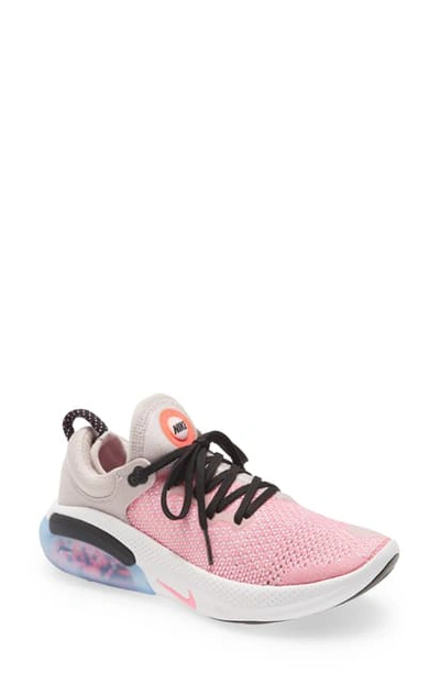 Nike Joyride Run Flyknit Running Shoe In Platinum Violet/ Pink/ White