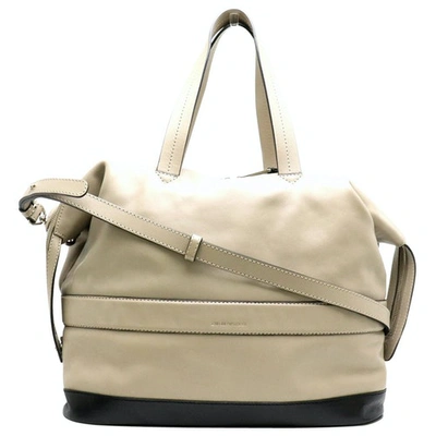 Pre-owned Emporio Armani Beige Leather Handbag