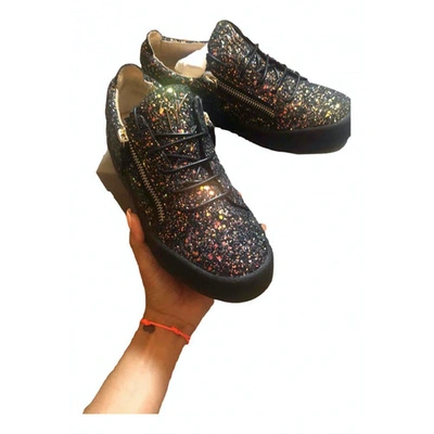 Pre-owned Giuseppe Zanotti Nicki Multicolour Glitter Trainers