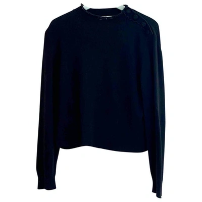 Pre-owned Sandro Black Cotton Knitwear