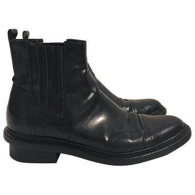 Pre-owned Balenciaga Black Leather Ankle Boots