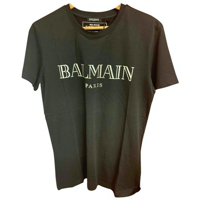 Pre-owned Balmain Black Cotton T-shirts