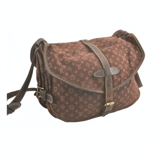 Pre-Owned Louis Vuitton Brown Denim - Jeans Handbag | ModeSens