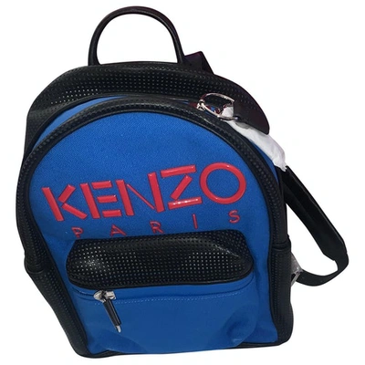 Pre-owned Kenzo Blue Leather Backpack