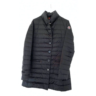 Pre-owned Moncler Classic Black Coat