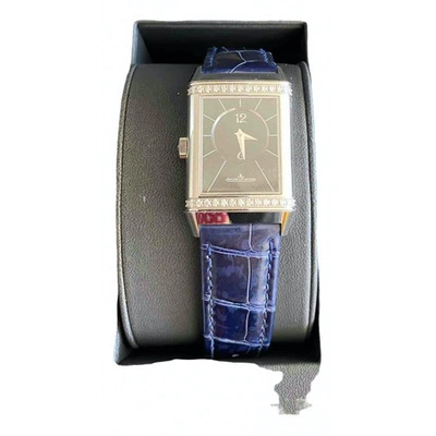 Pre-owned Jaeger-lecoultre Reverso Duetto Blue Steel Watch