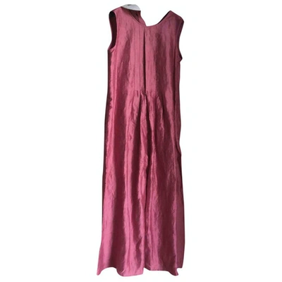 Pre-owned Max Mara Pink Linen Dress