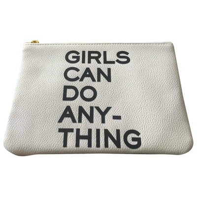 Pre-owned Zadig & Voltaire White Leather Clutch Bag