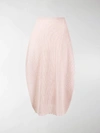 JIL SANDER DECONSTRUCTED MIDI SKIRT,15578817