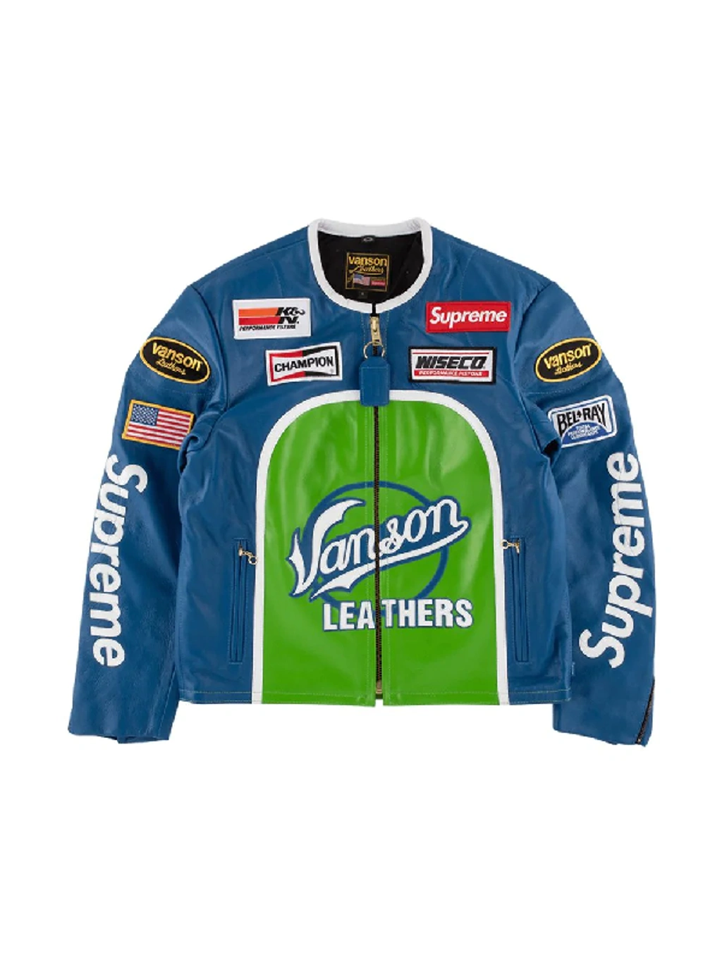 Supreme Vanson Star Jacket In Blue | ModeSens