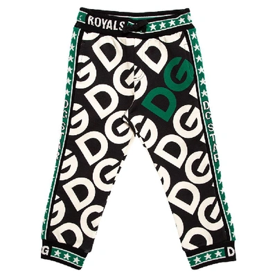 Pre-owned Dolce & Gabbana Multicolor Dg Mania Print Jersey Track Trousers 24-30 Months
