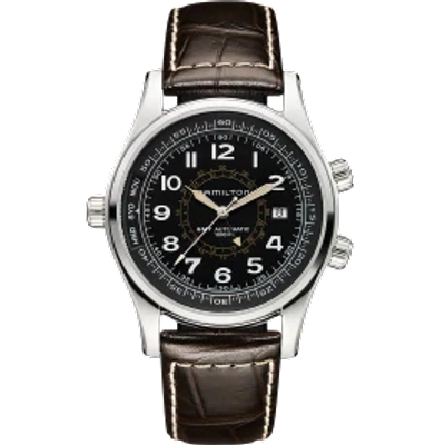 Hamilton Khaki Navy Khaki Utc Auto In Black