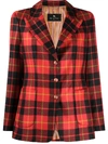 ETRO TARTAN PRINT BLAZER