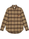 GUCCI PLAID LONG-SLEEVE SHIRT