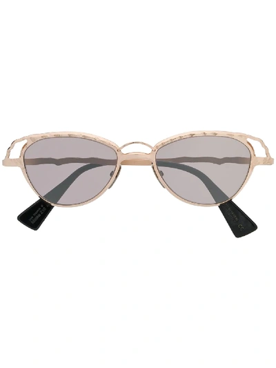 Kuboraum Z16 Mirrored Sunglasses In Gold