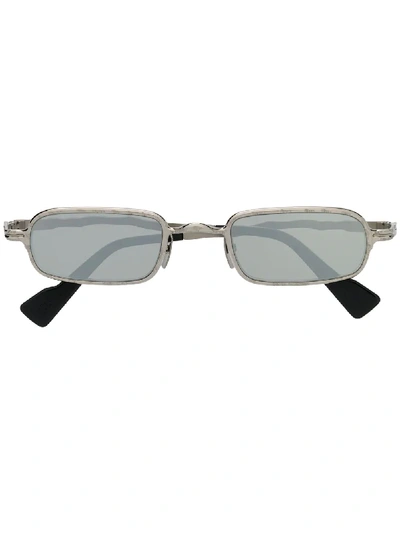 Kuboraum Z18 Mirrored Sunglasses In Silver