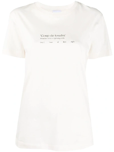 Patou Coup De Foudre T-shirt In White