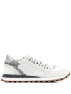BRUNELLO CUCINELLI PANELLED LOW-TOP SNEAKERS
