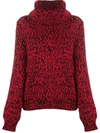 MULBERRY CHUNKY ROLL-NECK jumper