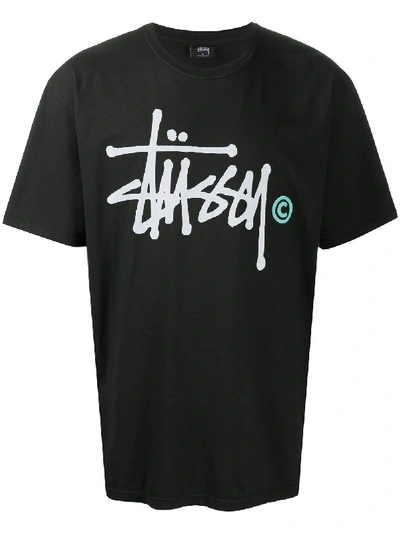 Stussy T-shirt Mit Logo-print In Black
