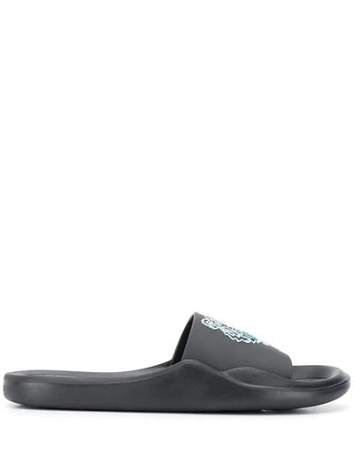 KENZO TIGER DEBOSSED SLIDERS