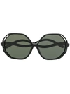 LINDA FARROW OVERSIZED FRAME SUNGLASSES