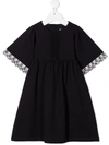 CHLOÉ EMBROIDERED TRIM DRESS