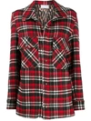 PIERRE-LOUIS MASCIA PANCAKE PLAID OVERSHIRT