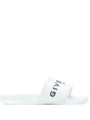 Givenchy Contrast Logo Slides In White
