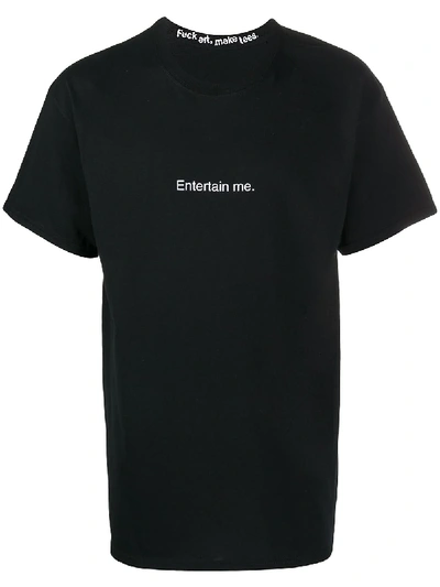 Famt Entertain Me Cotton T-shirt In Black