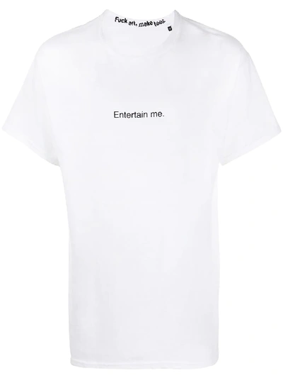 Famt Entertain Me Cotton T-shirt In White