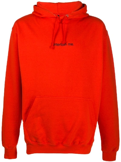 Famt Entertain Me Relaxed-fit Hoodie In Red
