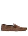 Tod's Loafers In Khaki