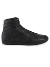 SAINT LAURENT LEATHER HIGH TOP SNEAKERS,400012863810