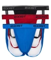 2(x)ist Stretch Cotton Jock Strap 3-pack In Scotts Red Pack