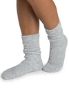Barefoot Dreams Women's The Cozychic Ribbed Socks In Blue Water,white