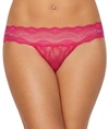 B.tempt'd By Wacoal Lace Kiss Thong In Pink Peacock