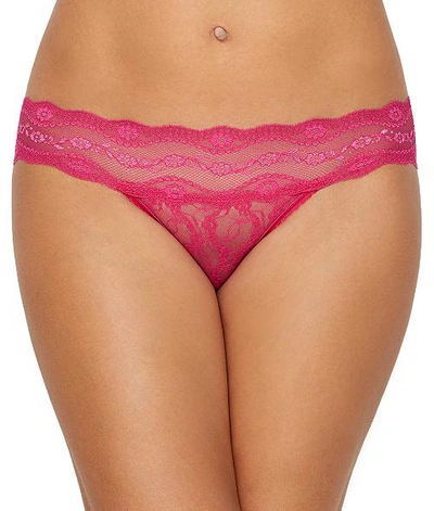 B.tempt'd By Wacoal Lace Kiss Bikini In Pink Peacock