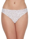 Calvin Klein Printed Invisibles Thong In Blushing Leopard