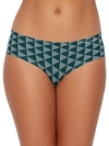 Calvin Klein Printed Invisibles Hipster In Pyramid Stripe