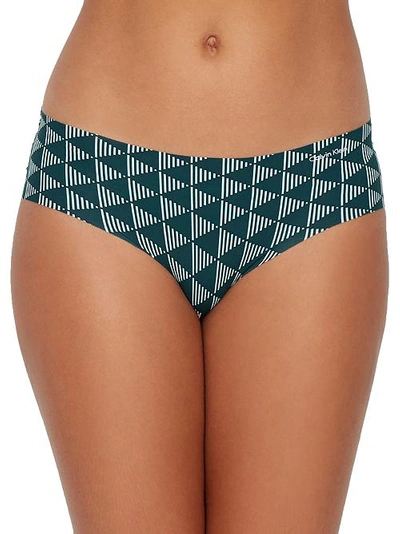 Calvin Klein Printed Invisibles Hipster In Pyramid Stripe
