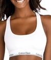 Calvin Klein Plus Size Modern Cotton Bralette In White In White