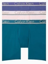 Calvin Klein 3-pack Stretch Boxer Briefs In Bubble Assorted