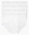 Calvin Klein 4-pack Low Rise Briefs In White